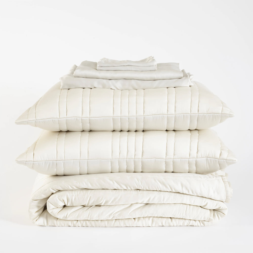 Blissful Bamboo Pearl Core Bedding Bundle | None