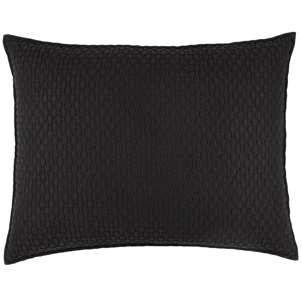 Lodi Matelasse Sham | Black