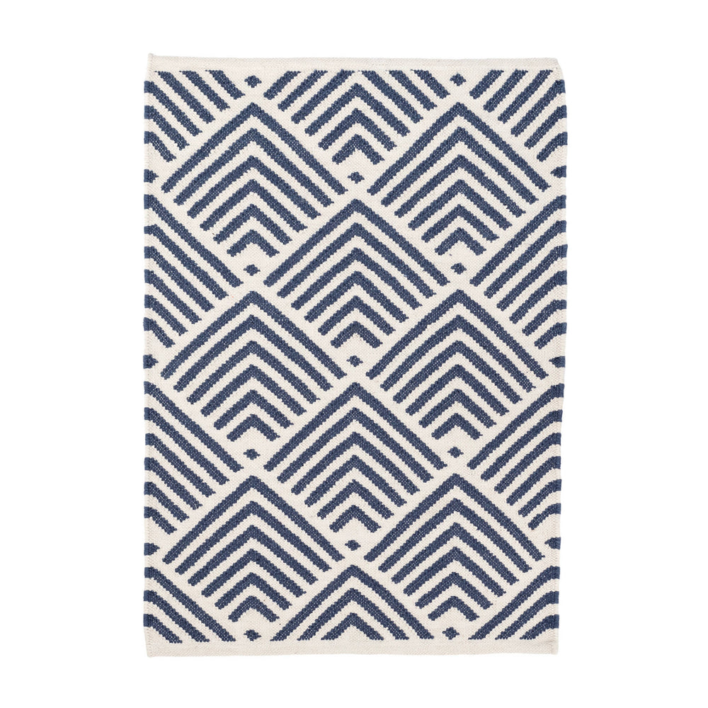 Cleo Handwoven Indoor/Outdoor Rug by Bunny Williams | Navy