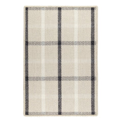 Jackson Woven Wool Custom Rug | Beige/Charcoal