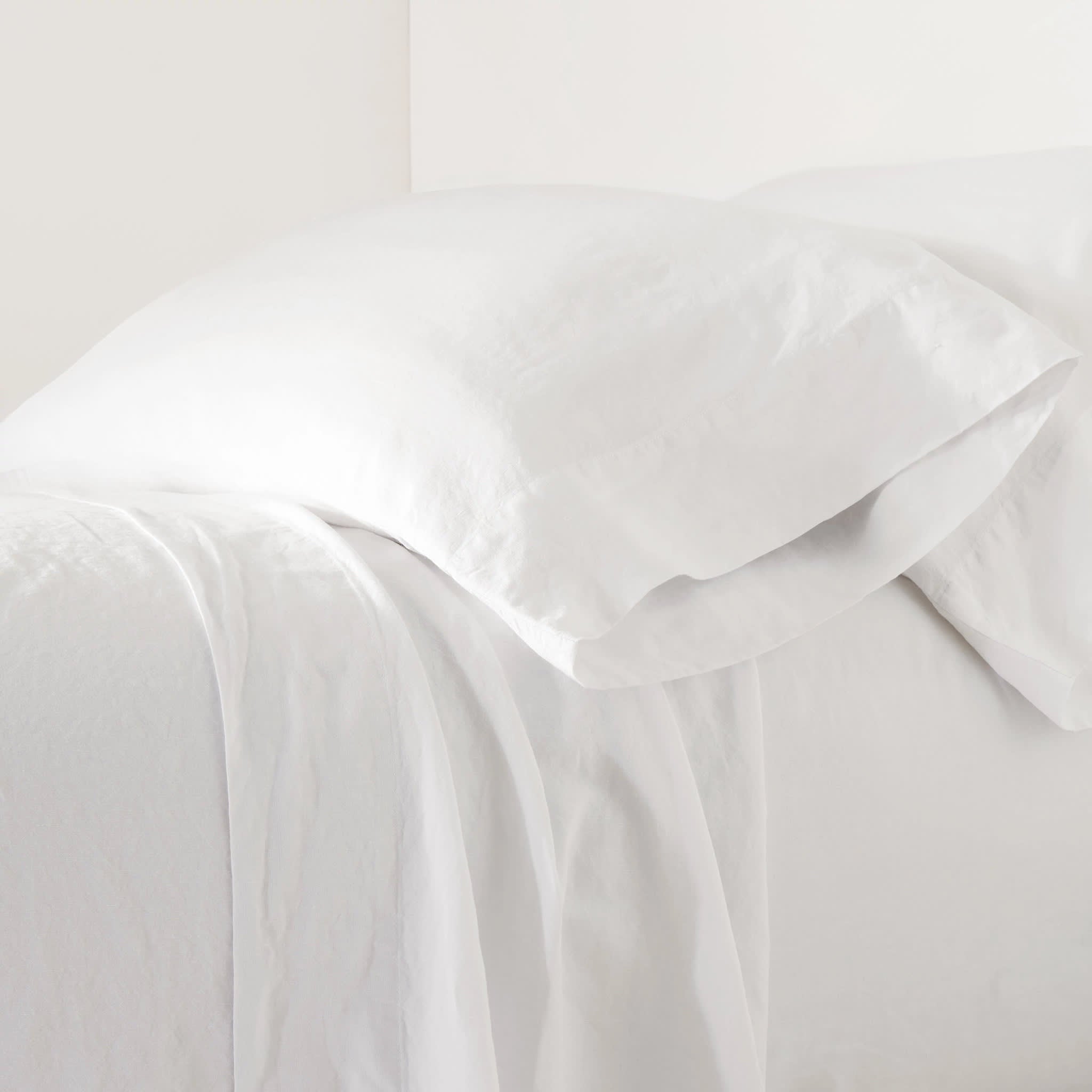 Luna Linen Sheet Set | White