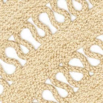 Bowline Handwoven Indoor/Outdoor Round Rug Swatch | Natural