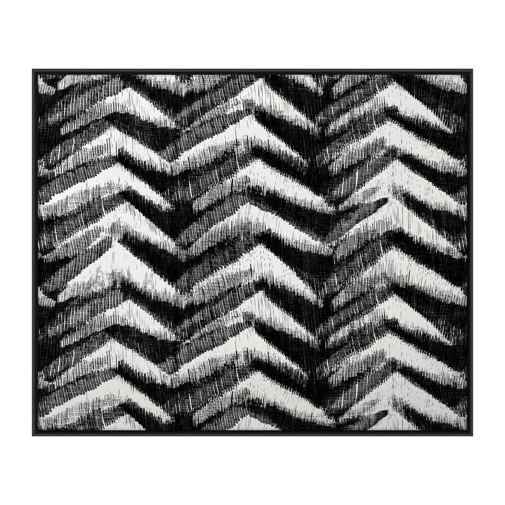 Contrast Peaks Wall Art | Black