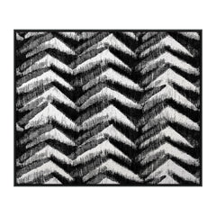 Contrast Peaks Wall Art | Black