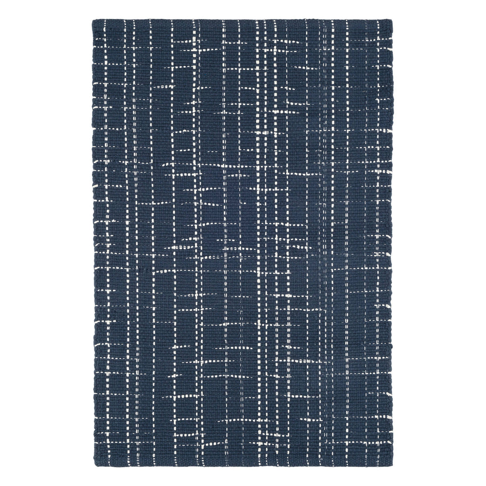 Bluffton Handwoven Cotton Rug | Navy