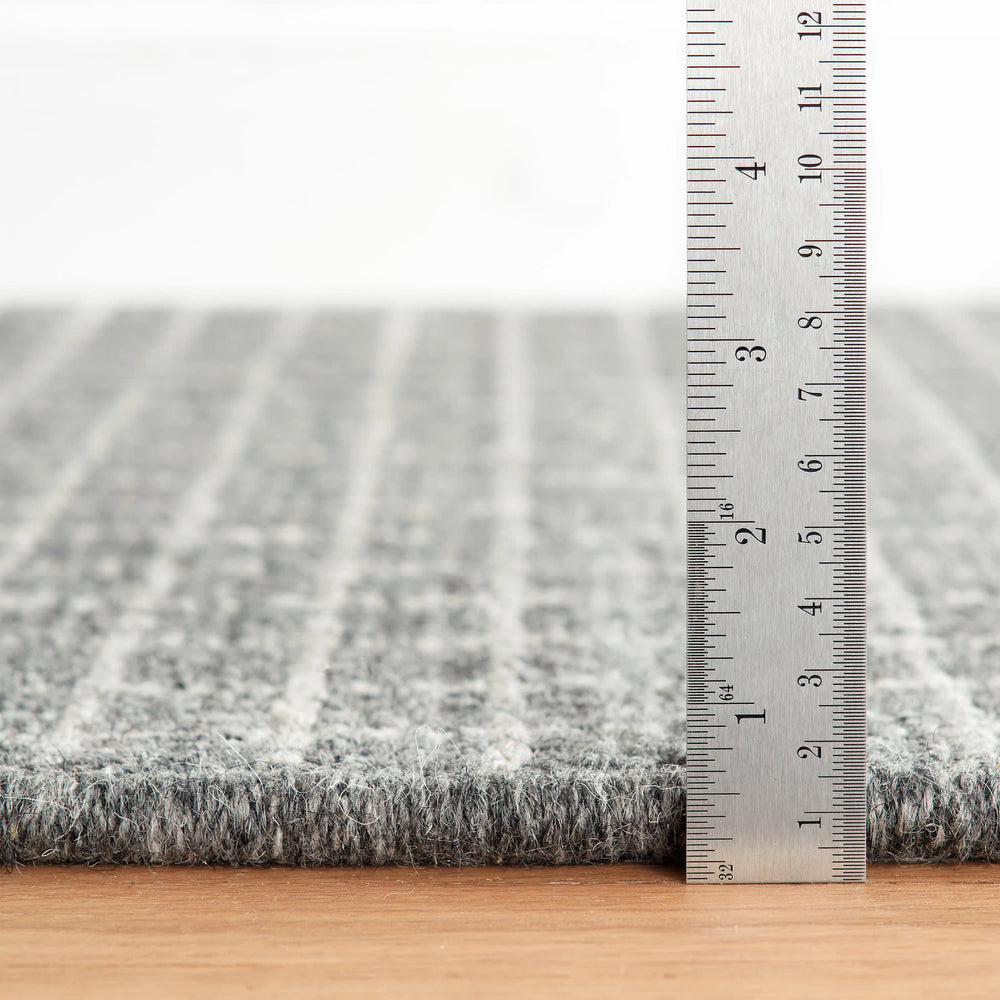 Conall Hand Micro Hooked Wool Custom Rug | Grey
