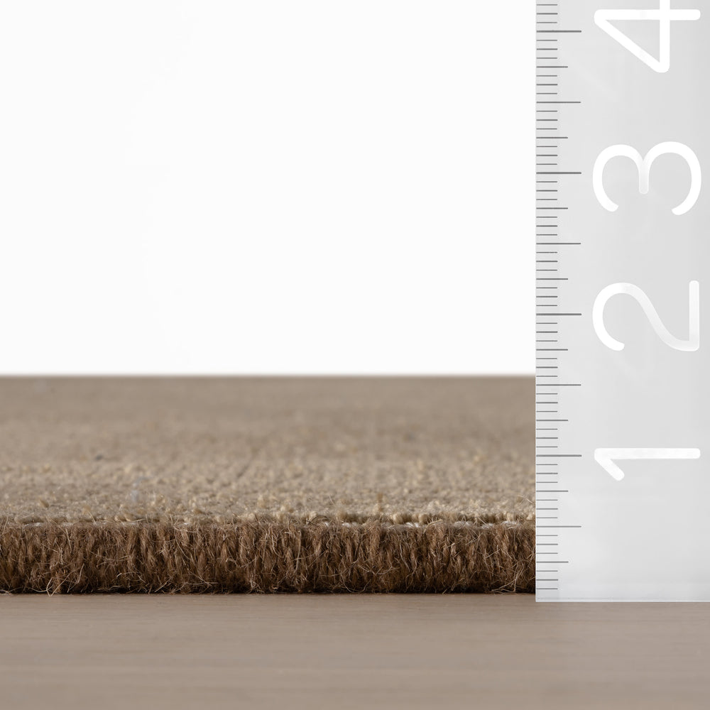 Delphine Textured Indoor/Outdoor Custom Rug | Ochre