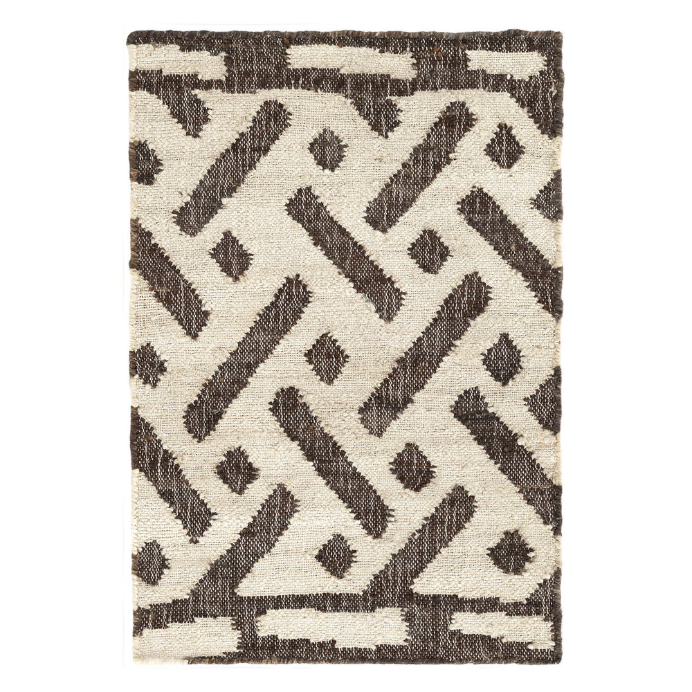Maiko Handwoven Jute Rug | Brown