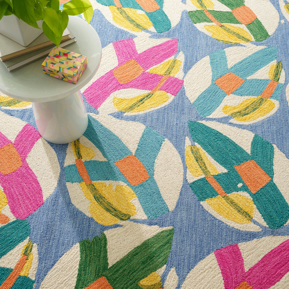 Lily Pad Hand Micro Hooked Wool Rug | Spring