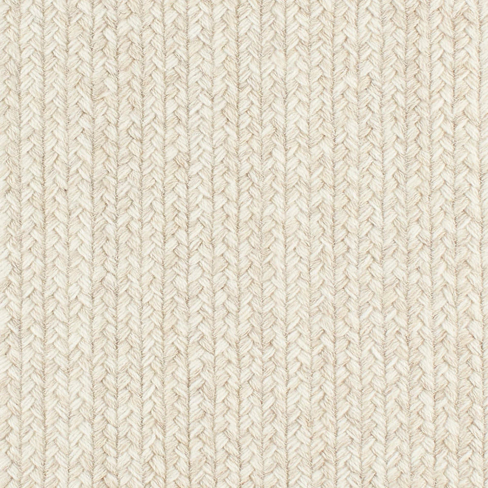 Merrill Woven Wool Custom With Attached Rug Pad Rug Swatch | Ivory