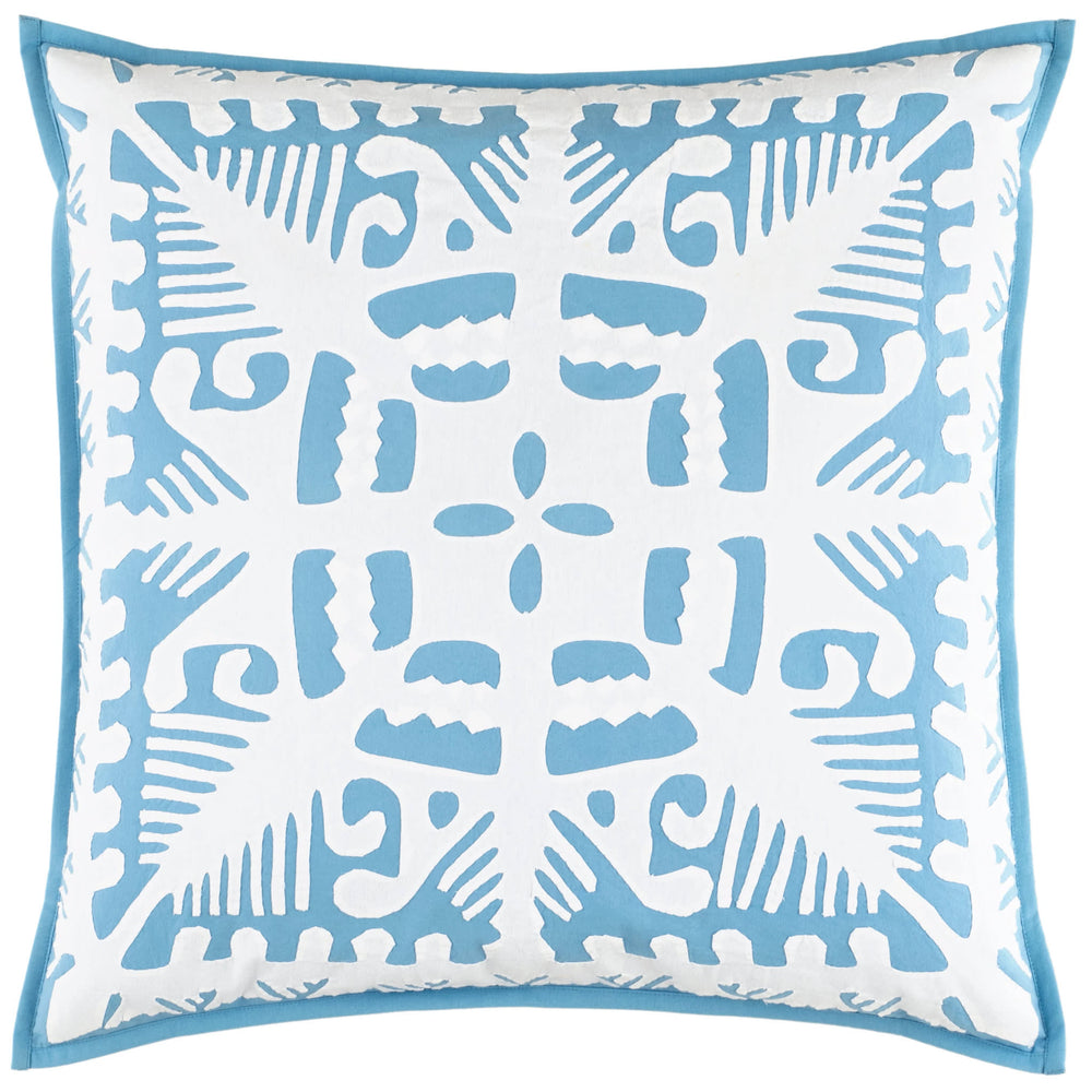 Knight Wood Cutwork Sham | Lapis
