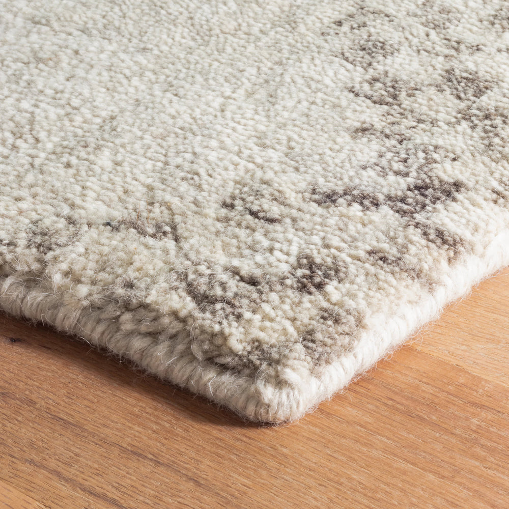 Zillah Hand Knotted Wool Rug | Grey