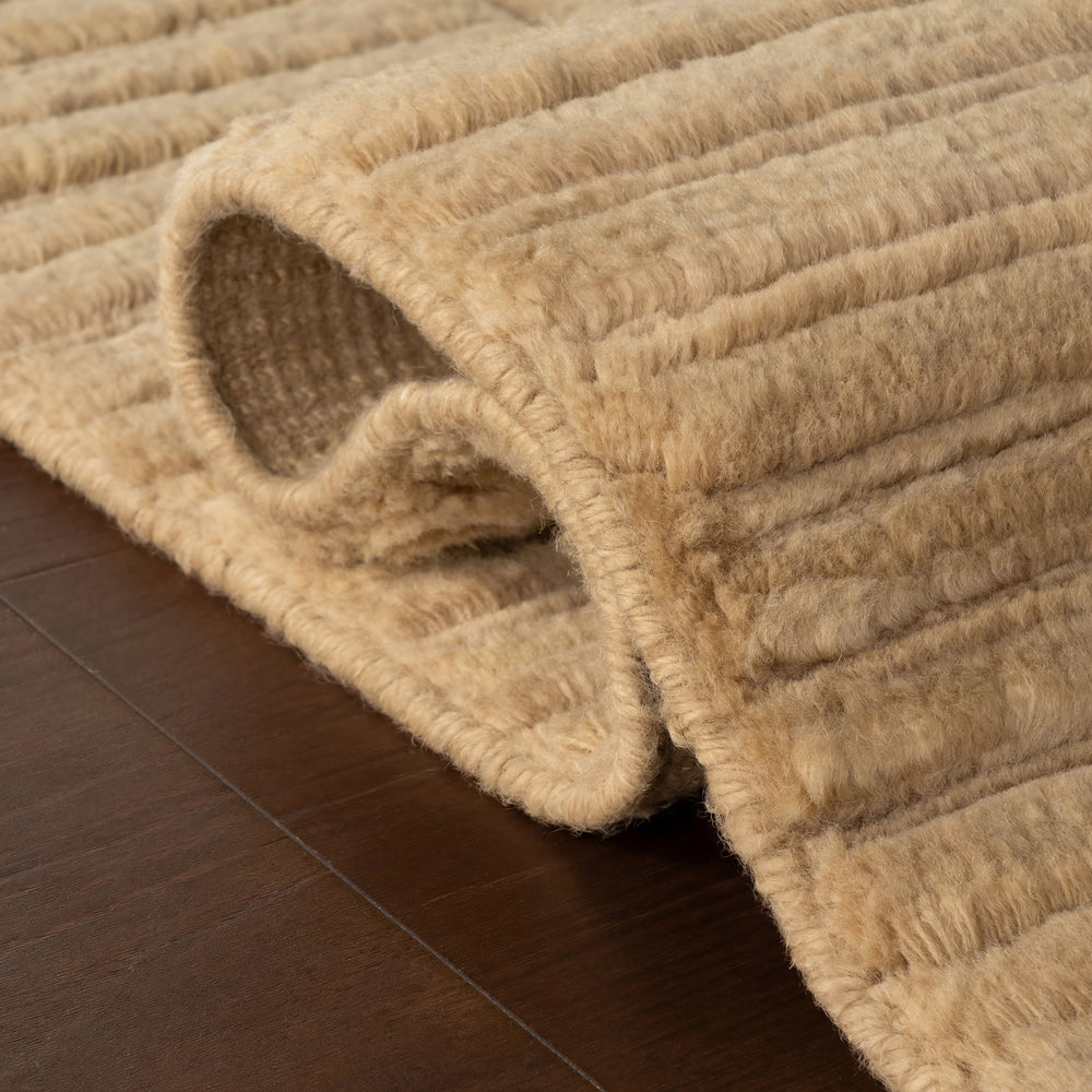 Slione Bohemian Striped Rug | Beige