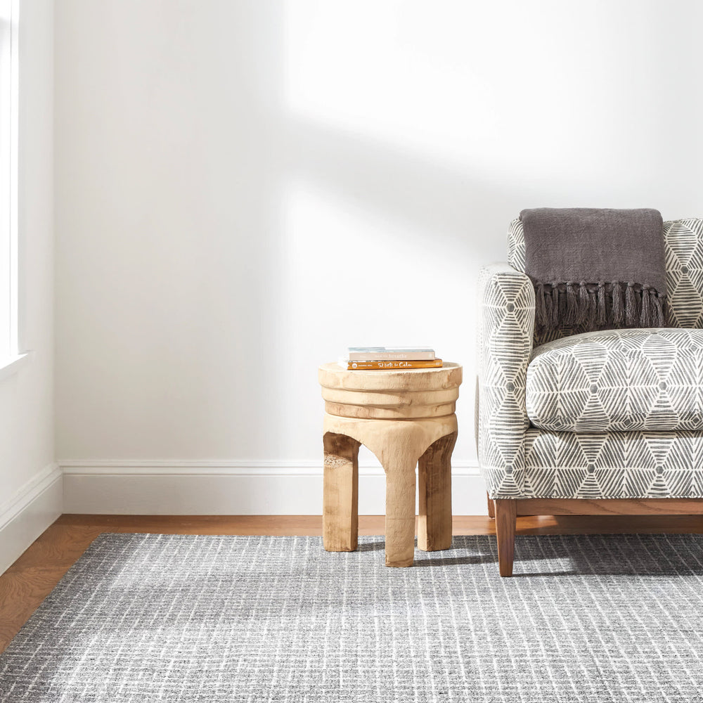 Conall Hand Micro Hooked Wool Rug | Grey