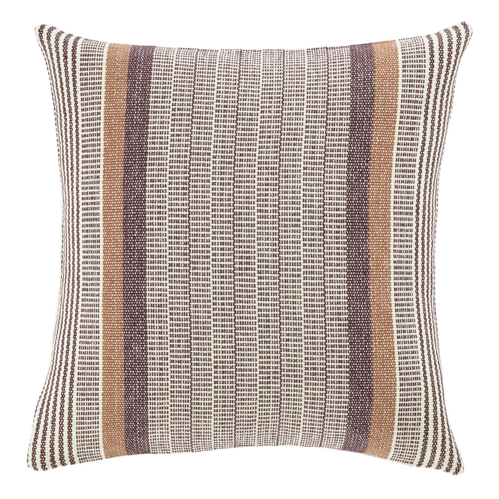 Xavier Stripe Decorative Pillow Cover | Brown
