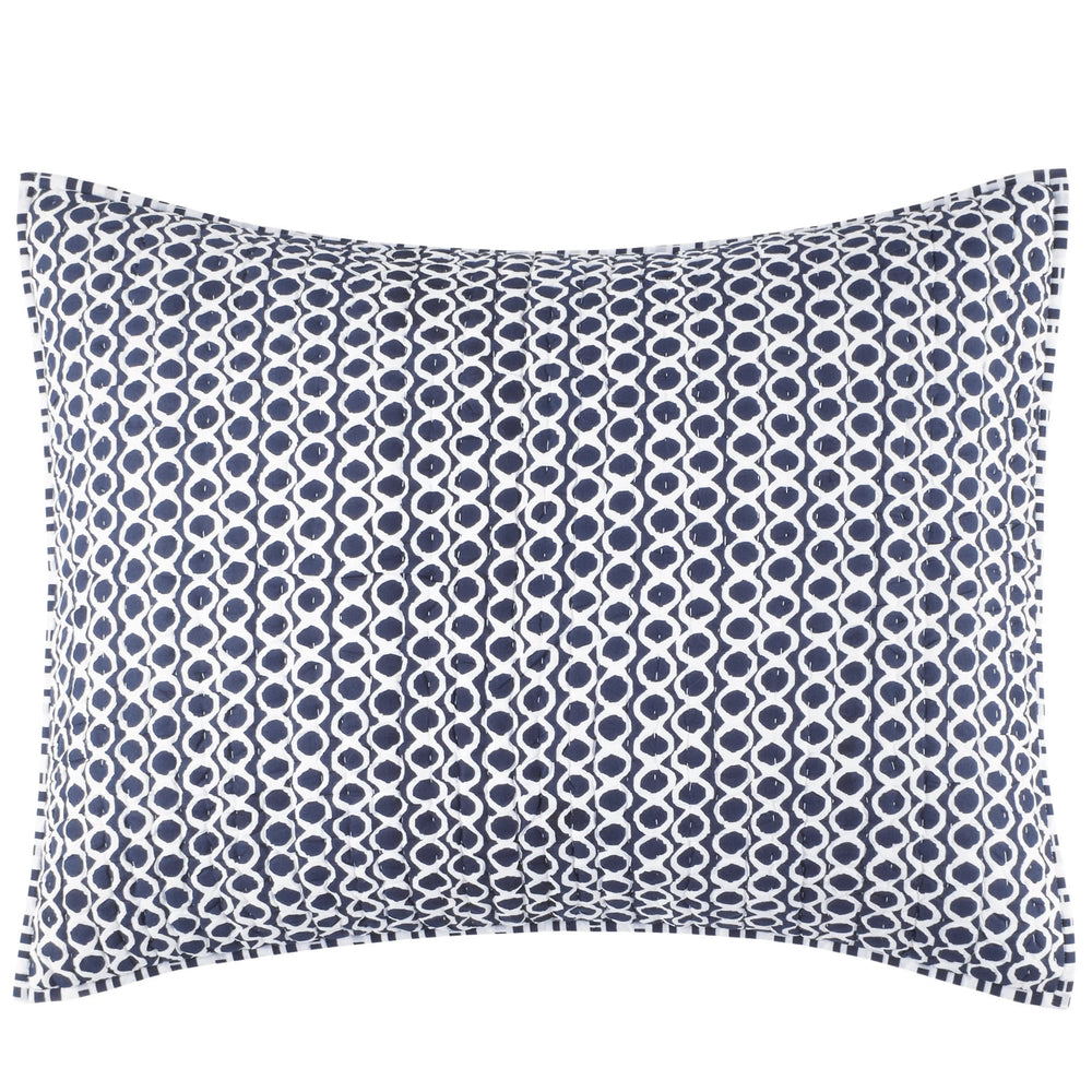 Tyler Quilted Sham | Indigo