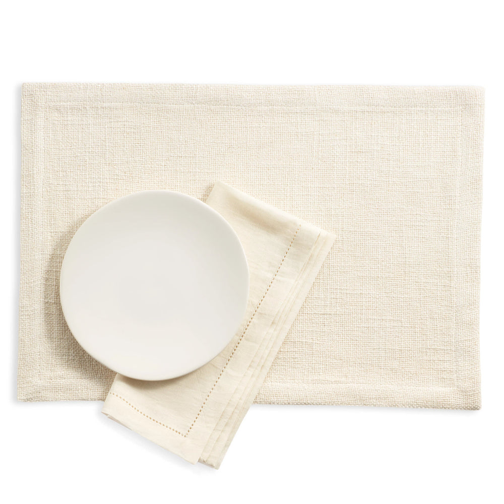 Brooks Placemat Set of 4 | Ivory