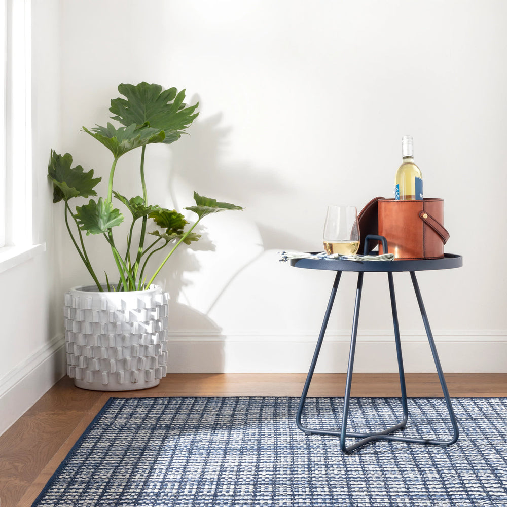 Coco Handwoven Indoor/Outdoor Custom Rug | Blue