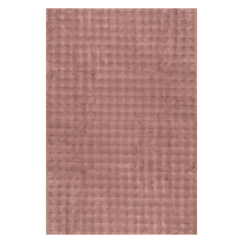 Katy Checkered Cloud Washable Rug | Burgundy