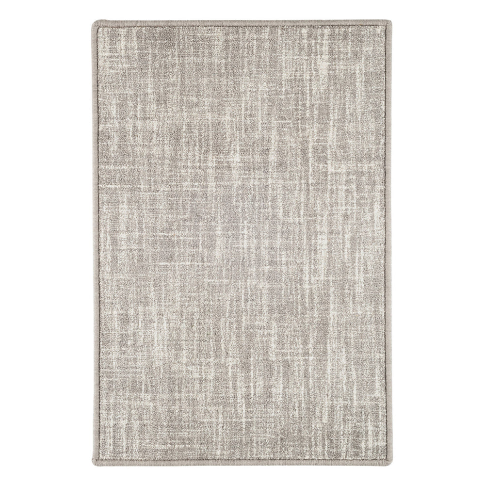 Crosshatch Hand Micro Hooked Wool Custom Rug | Dove Grey