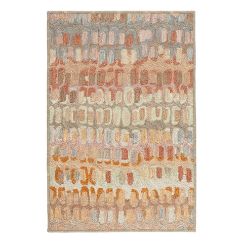 Paint Chip Hand Micro Hooked Wool Custom Rug | Stone