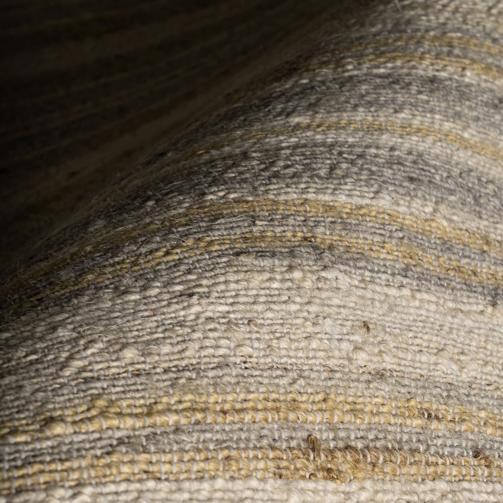 Marn Striped Handmade Jute Rug | Sand