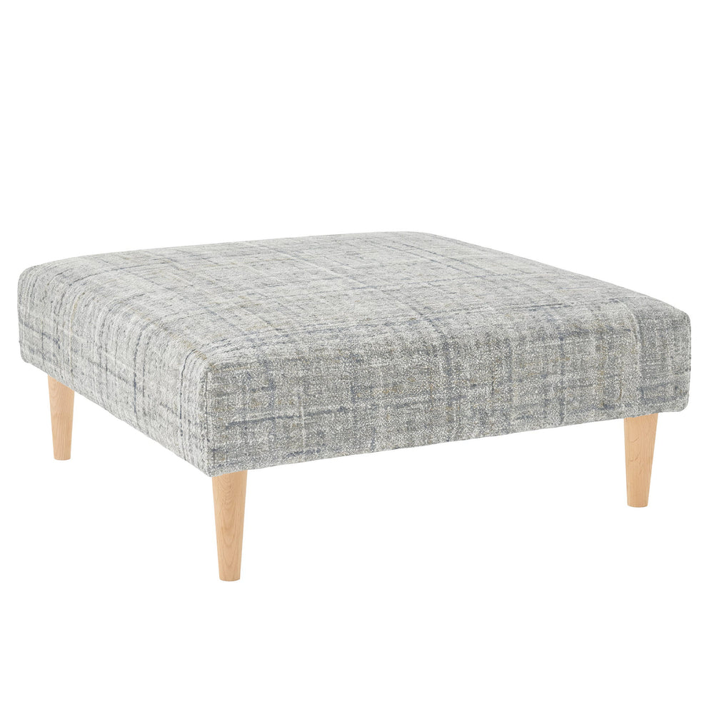 Harris Rug Ottoman | Blue/Brown