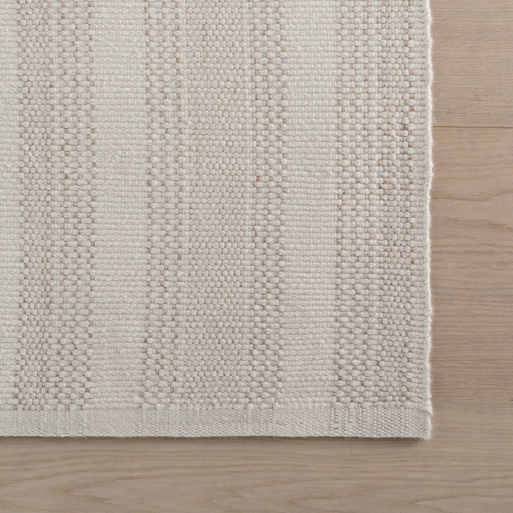 Nexel Striped Farmhouse Rug | Tan