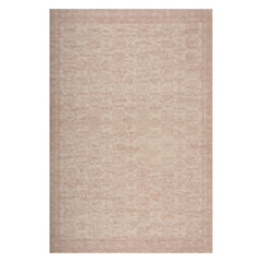 Bahira Traditional Floral Washable Rug | Peach