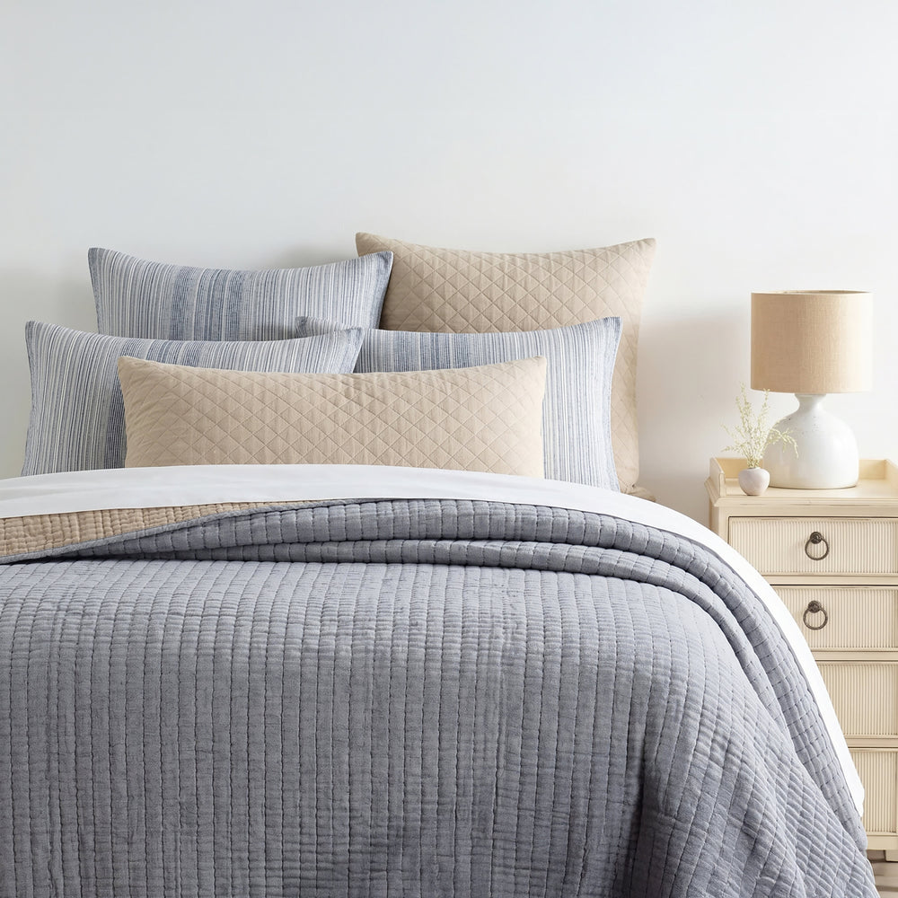 Crinkle Gauze Blanket | Denim