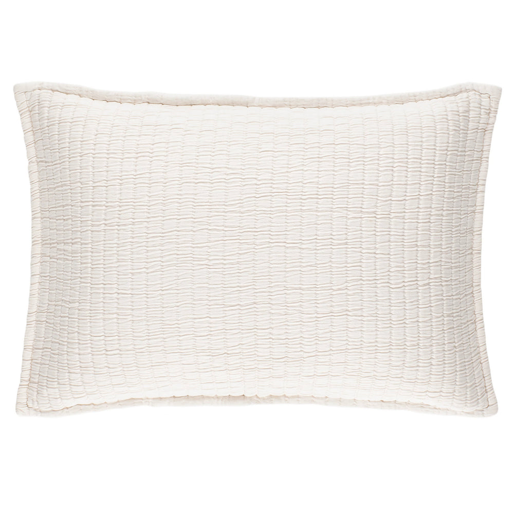 Boyfriend Matelasse Sham | Ivory