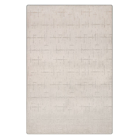 Ibis Crosshatch Custom Rug | Light Grey