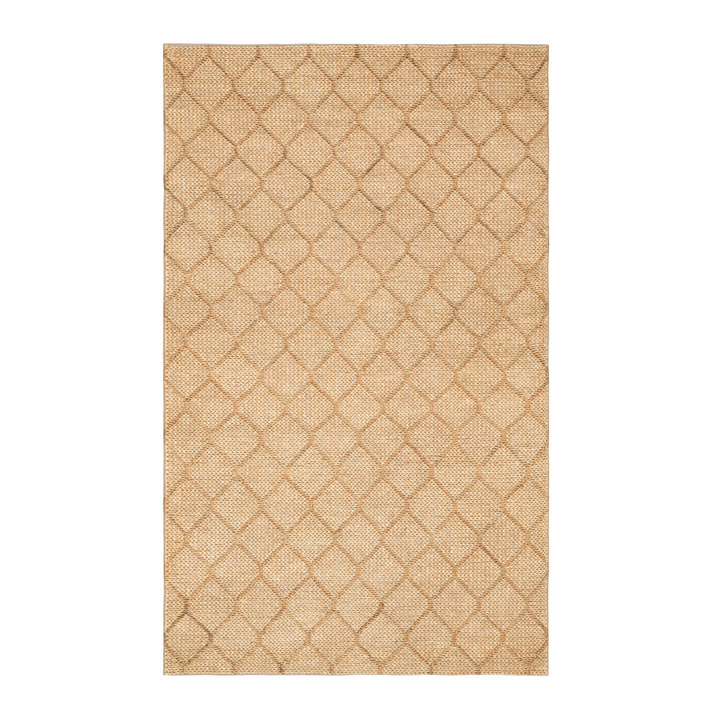 Tiles Handwoven Jute Rug | Natural