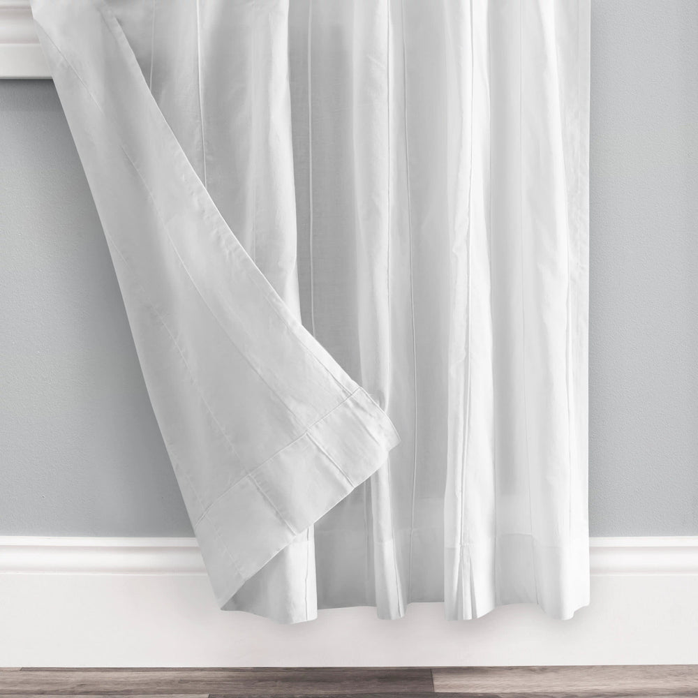 Voile Curtain Panel Pair | White