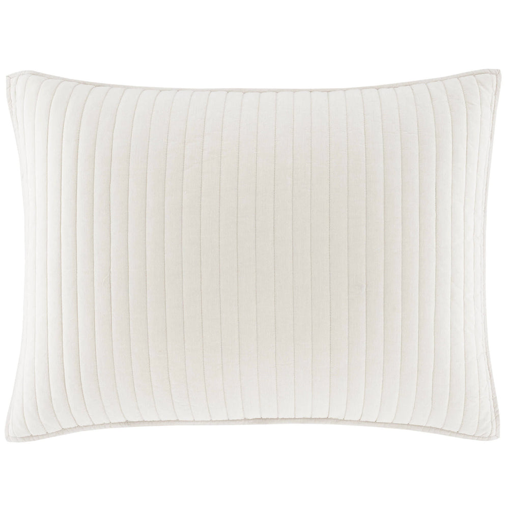 Cozy Cotton Quilted Sham | Natural