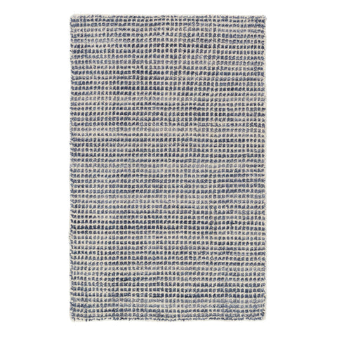 Homer Hand Loom Knotted Wool/Viscose Rug | Blue