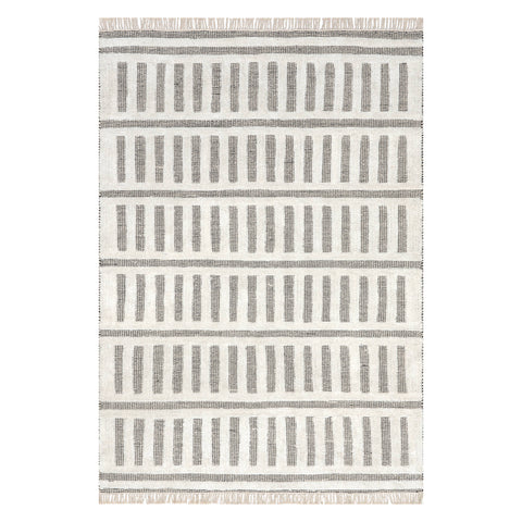 Myrick Hand Tufted Cotton Rug | Black