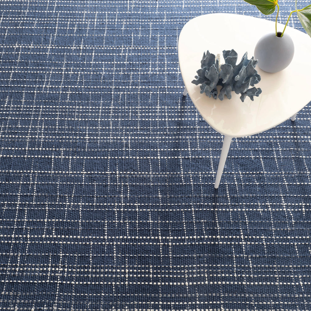 Bluffton Handwoven Cotton Rug | Navy