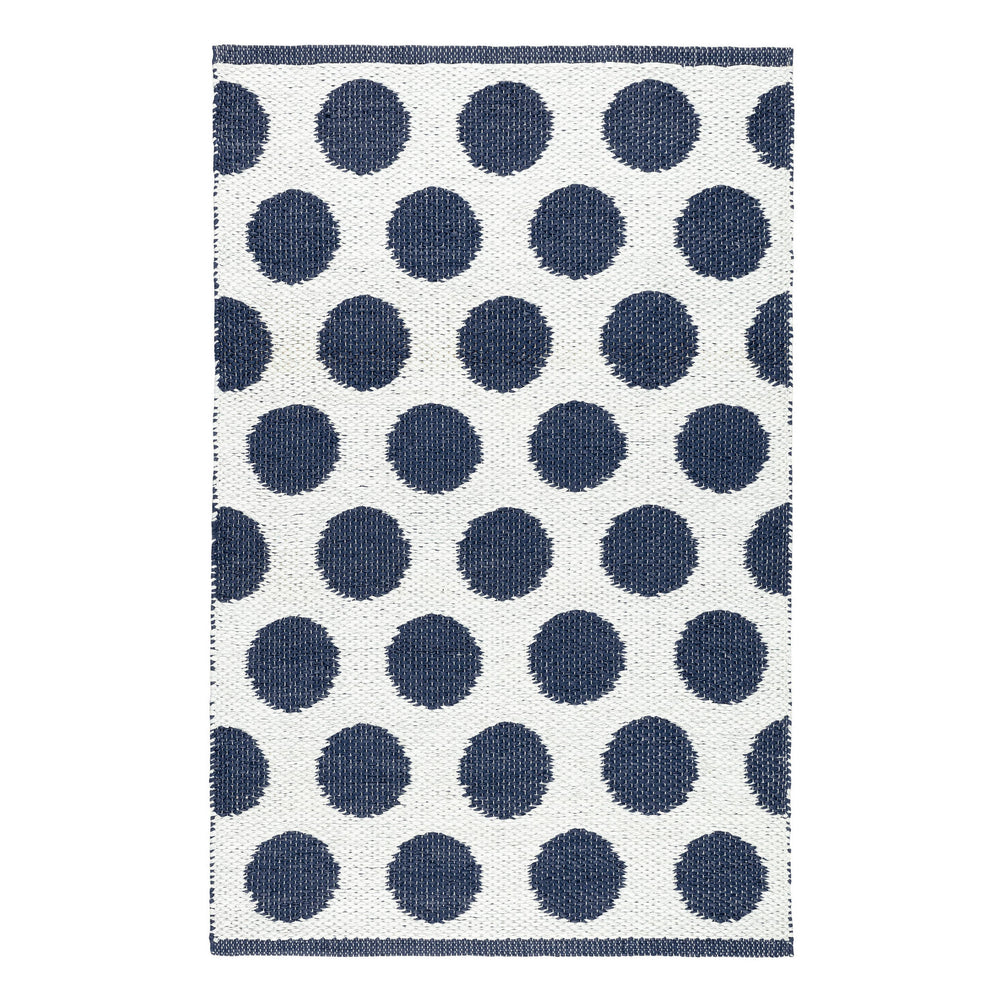 Dot Handwoven Indoor/Outdoor Rug | Navy