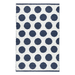 Dot Handwoven Indoor/Outdoor Rug | Navy