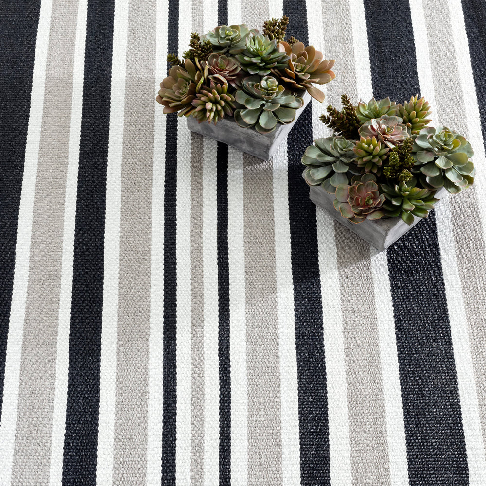 Oakley Stripe Handwoven Indoor/Outdoor Rug | Neutral