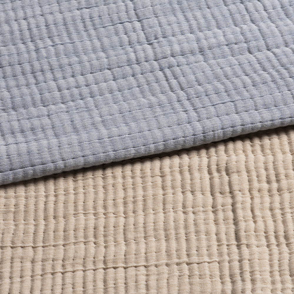 Crinkle Gauze Blanket | Denim