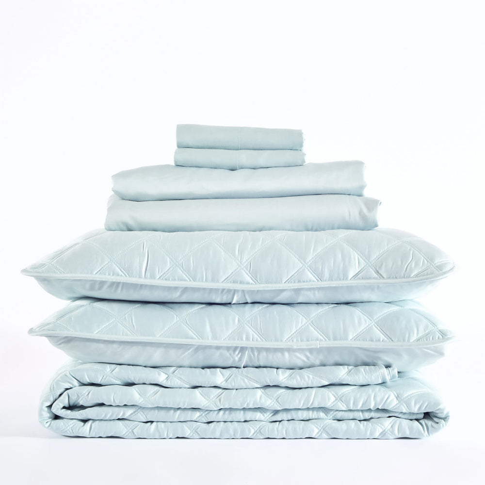 Silken Solid Grey Core Bedding Bundle | None