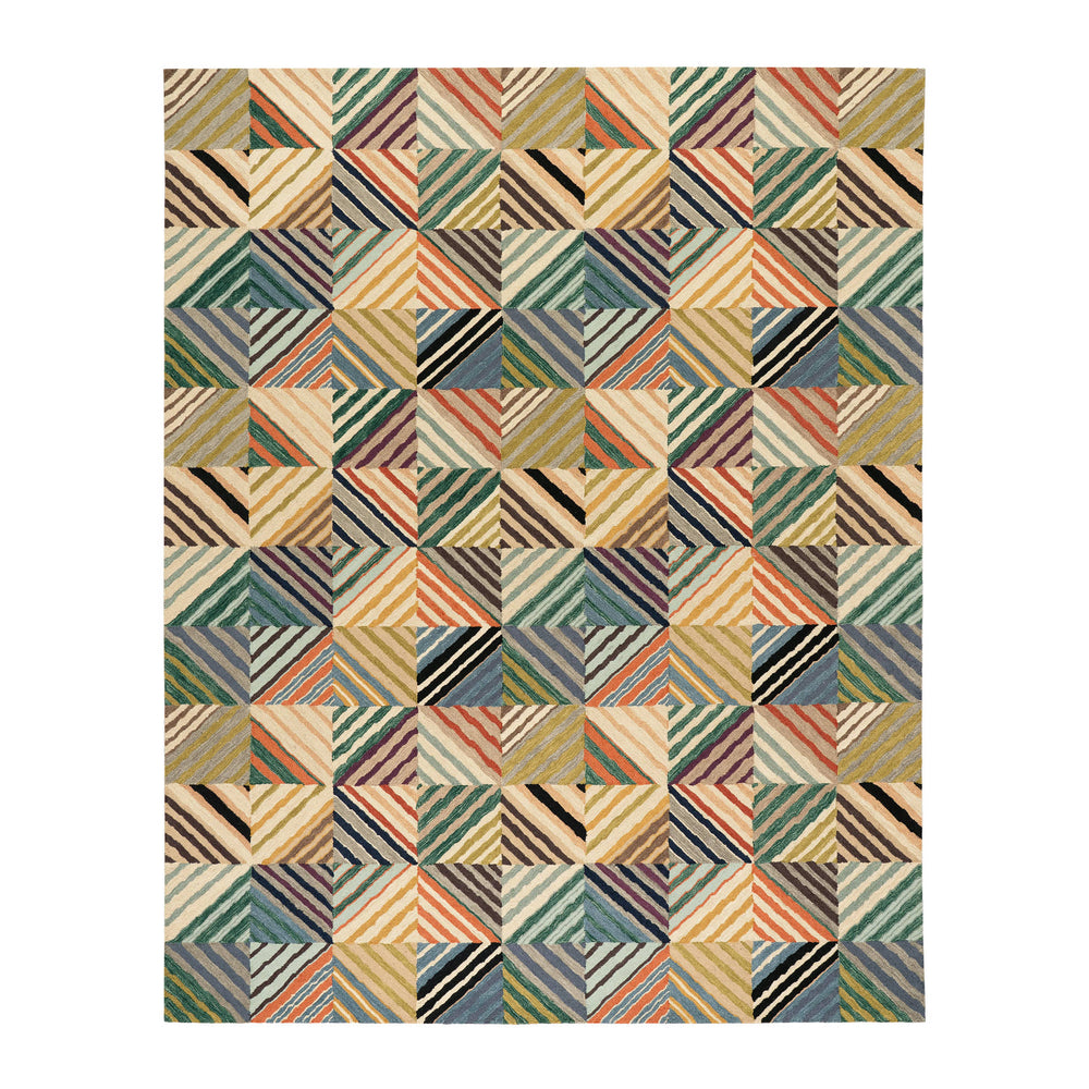 Potter Hand Micro Hooked Wool Rug | Multi