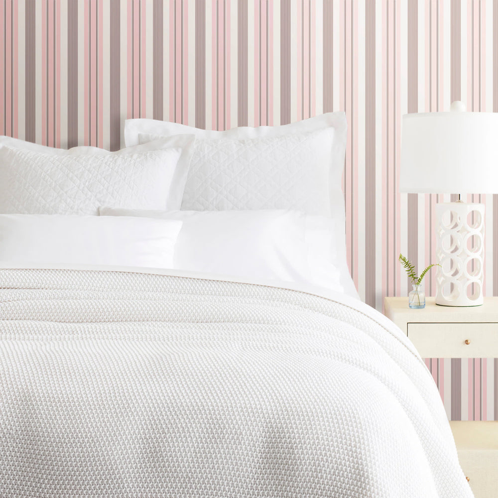Georgina Stripe Wallpaper | Pink