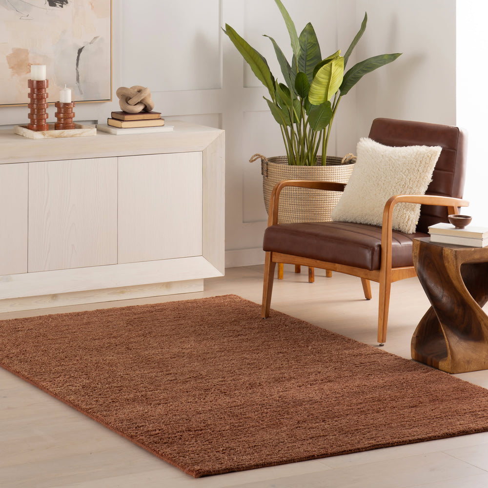 Ramsey Hand Knotted Wool Rug | Rust