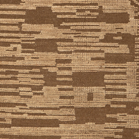 Jex Abstract Bohemian Rug Swatch | Brown
