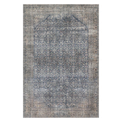 Eloise Vintage Washable Rug | Blue