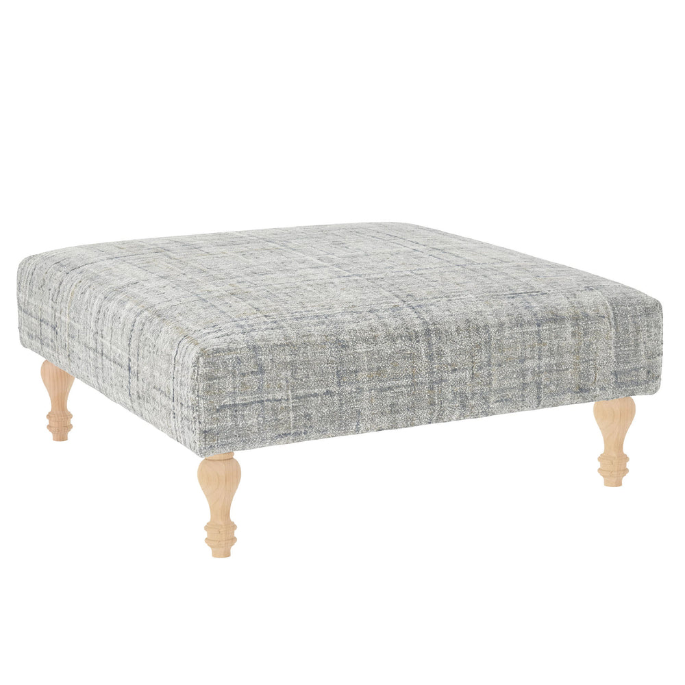 Harris Rug Ottoman | Blue/Brown
