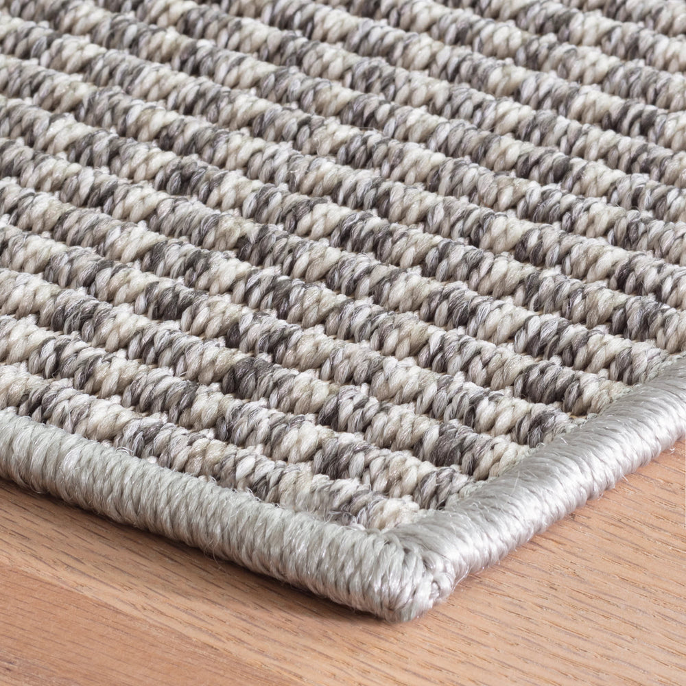 Basil Indoor/Outdoor Custom Rug | Grey